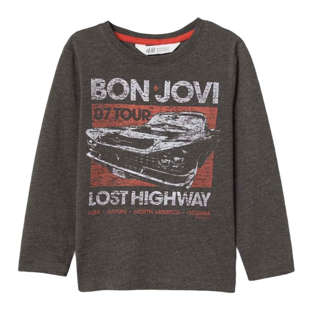H&M | Long-Sleeved Bon Jovi Tee